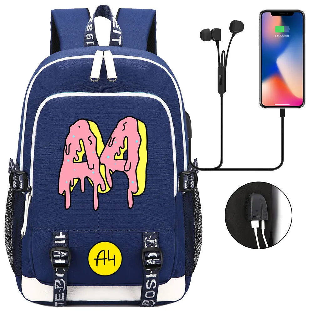 New Teenager USB Charging Laptop Backpack Women Men Rucksack Boys Girls Kids School Book Bag Mochila Travel Bagpack A4 Vlad