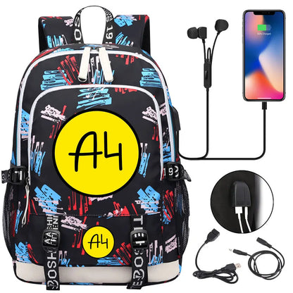 New Teenager USB Charging Laptop Backpack Women Men Rucksack Boys Girls Kids School Book Bag Mochila Travel Bagpack A4 Vlad