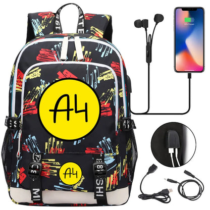 New Teenager USB Charging Laptop Backpack Women Men Rucksack Boys Girls Kids School Book Bag Mochila Travel Bagpack A4 Vlad