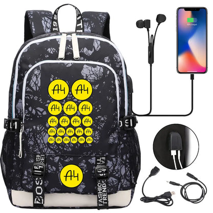 New Teenager USB Charging Laptop Backpack Women Men Rucksack Boys Girls Kids School Book Bag Mochila Travel Bagpack A4 Vlad