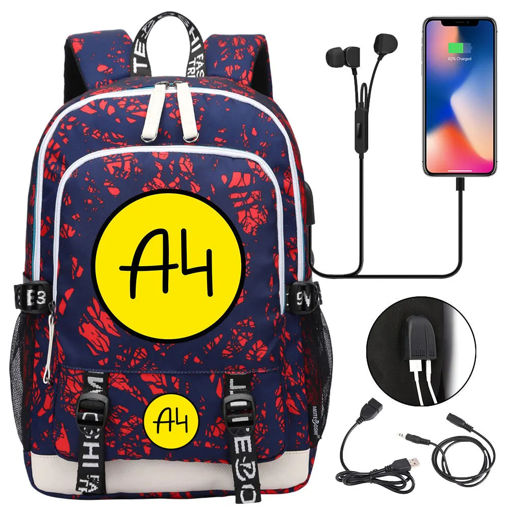 New Teenager USB Charging Laptop Backpack Women Men Rucksack Boys Girls Kids School Book Bag Mochila Travel Bagpack A4 Vlad