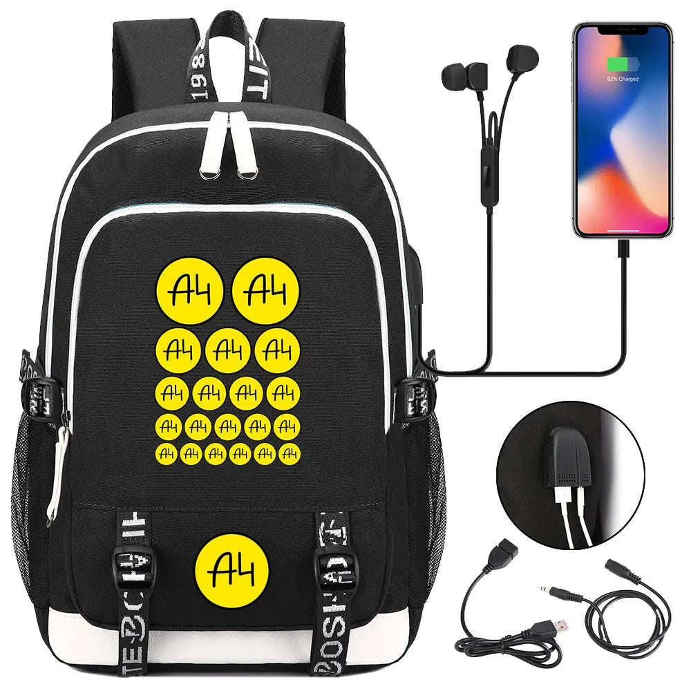 New Teenager USB Charging Laptop Backpack Women Men Rucksack Boys Girls Kids School Book Bag Mochila Travel Bagpack A4 Vlad