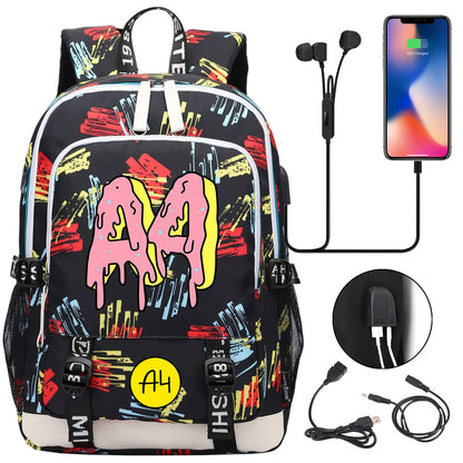 New Teenager USB Charging Laptop Backpack Women Men Rucksack Boys Girls Kids School Book Bag Mochila Travel Bagpack A4 Vlad