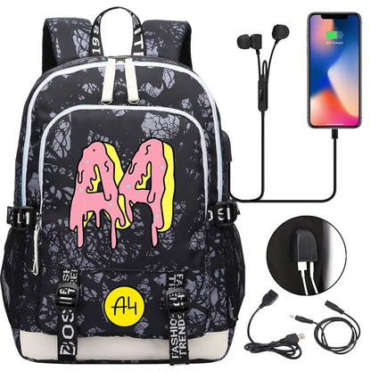 New Teenager USB Charging Laptop Backpack Women Men Rucksack Boys Girls Kids School Book Bag Mochila Travel Bagpack A4 Vlad