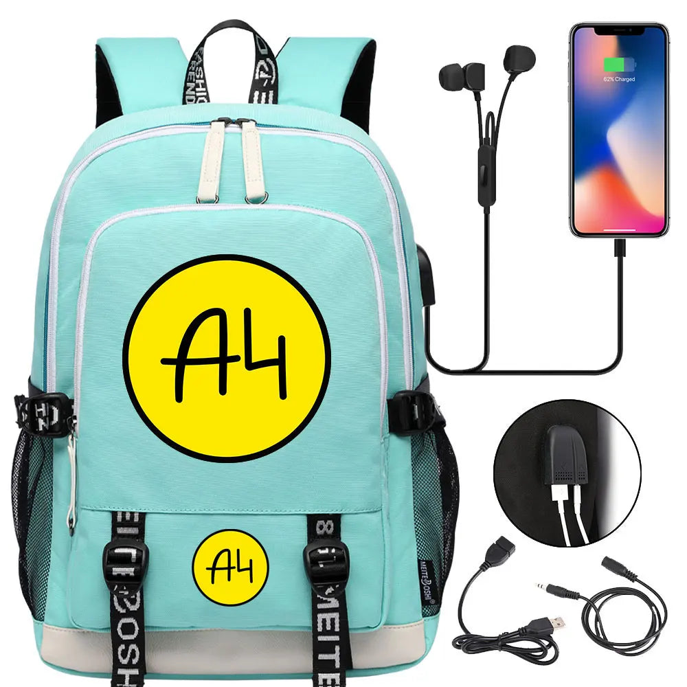 New Teenager USB Charging Laptop Backpack Women Men Rucksack Boys Girls Kids School Book Bag Mochila Travel Bagpack A4 Vlad
