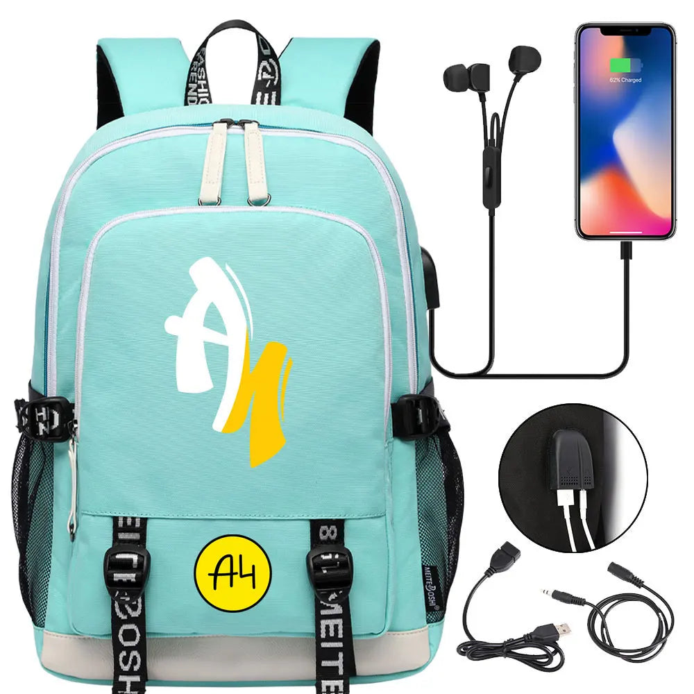 New Teenager USB Charging Laptop Backpack Women Men Rucksack Boys Girls Kids School Book Bag Mochila Travel Bagpack A4 Vlad