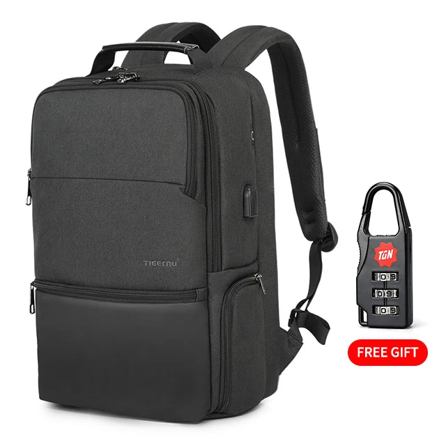 New Tigernu Women Laptop Backpack Fit 15.6-19 inch Expandable backpack Travel Women Female Backpack Anti thief Mochila With RFID