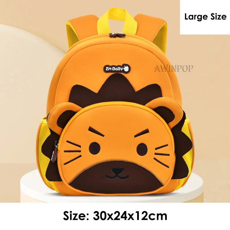 New Toddler Boys School Bags Cute Lion Rabbit Backpack for 1-3-5 Years Old Kids Bag for Girls Kawaii Schoolbag Mochila Infantil