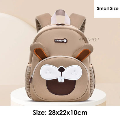 New Toddler Boys School Bags Cute Lion Rabbit Backpack for 1-3-5 Years Old Kids Bag for Girls Kawaii Schoolbag Mochila Infantil