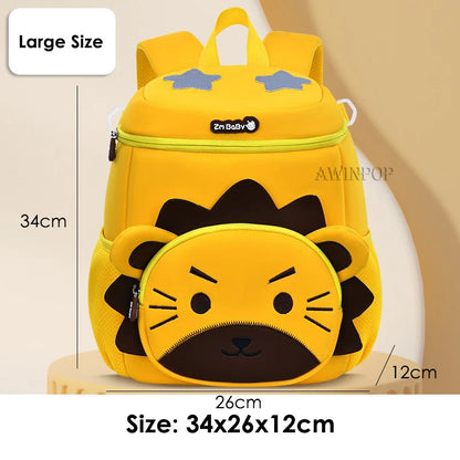 New Toddler Boys School Bags Cute Lion Rabbit Backpack for 1-3-5 Years Old Kids Bag for Girls Kawaii Schoolbag Mochila Infantil