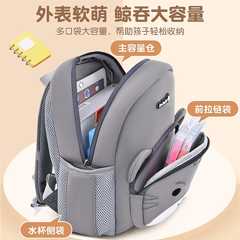 New Toddler Boys School Bags Cute Lion Rabbit Backpack for 1-3-5 Years Old Kids Bag for Girls Kawaii Schoolbag Mochila Infantil