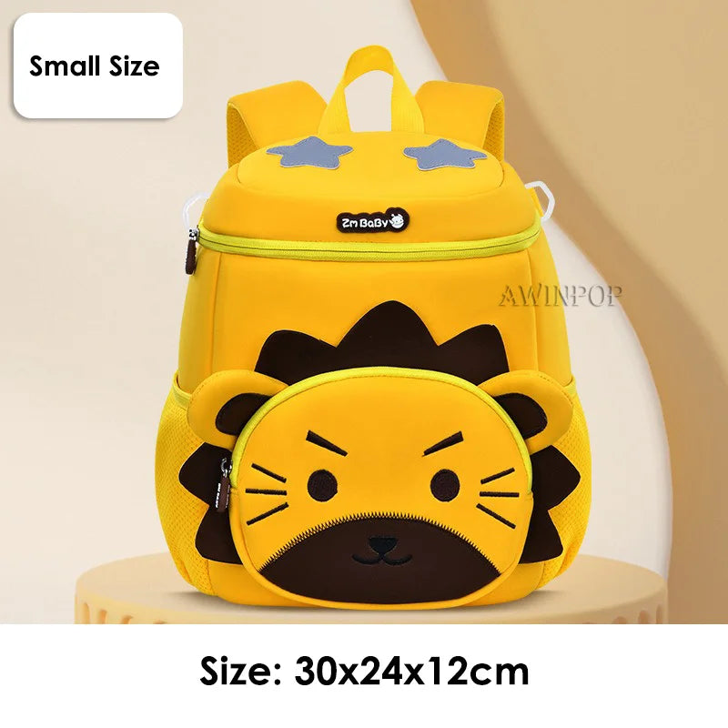 New Toddler Boys School Bags Cute Lion Rabbit Backpack for 1-3-5 Years Old Kids Bag for Girls Kawaii Schoolbag Mochila Infantil