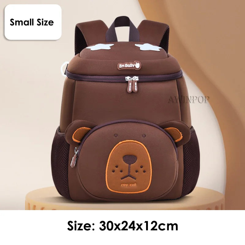New Toddler Boys School Bags Cute Lion Rabbit Backpack for 1-3-5 Years Old Kids Bag for Girls Kawaii Schoolbag Mochila Infantil