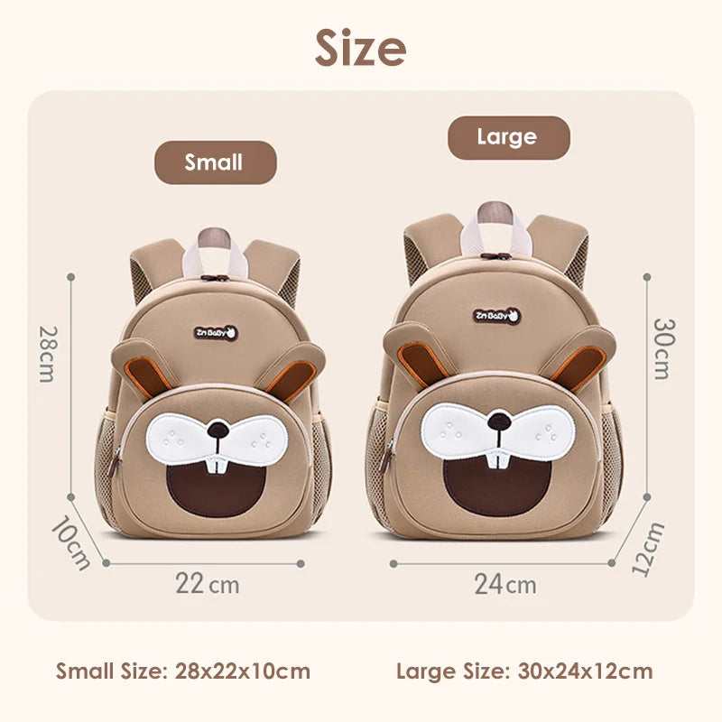 New Toddler Boys School Bags Cute Lion Rabbit Backpack for 1-3-5 Years Old Kids Bag for Girls Kawaii Schoolbag Mochila Infantil