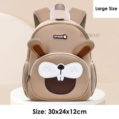 New Toddler Boys School Bags Cute Lion Rabbit Backpack for 1-3-5 Years Old Kids Bag for Girls Kawaii Schoolbag Mochila Infantil