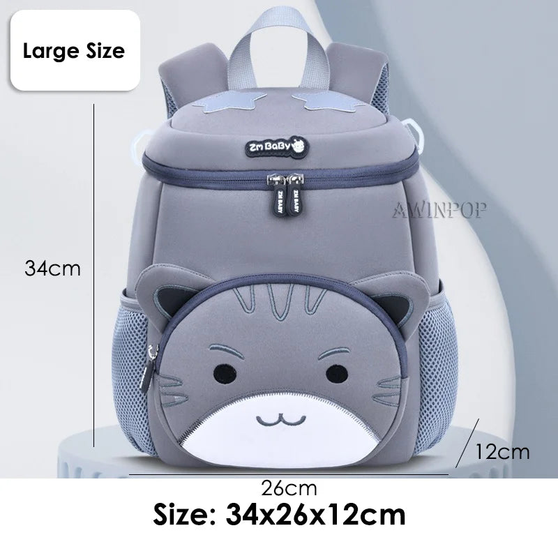 New Toddler Boys School Bags Cute Lion Rabbit Backpack for 1-3-5 Years Old Kids Bag for Girls Kawaii Schoolbag Mochila Infantil