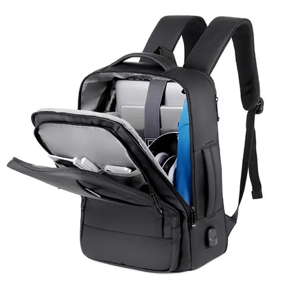 New Travel Backpack Men Waterproof Expandable USB Bag 15.6 Inch Laptop Fashion Business Bacpack Large Capacity Male Mochila