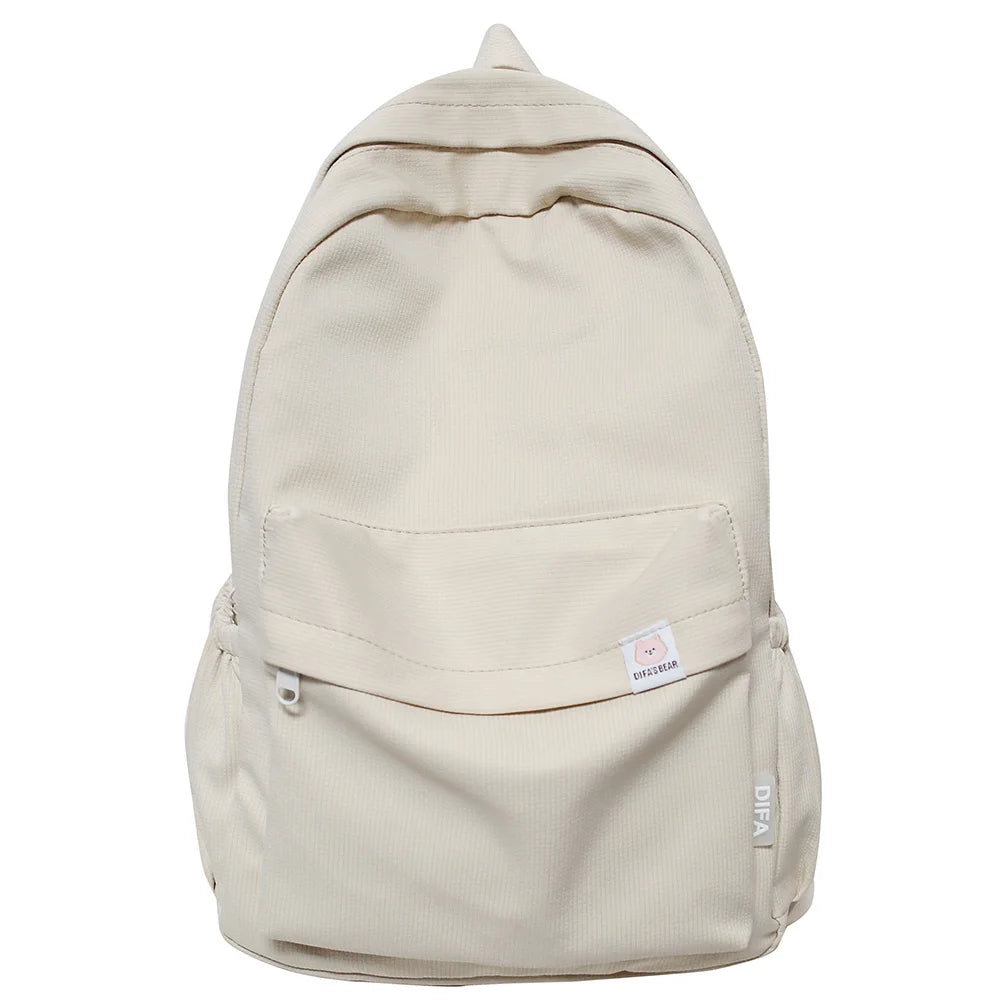 New Travel Women Kawaii Solid Color Book Bag Fashion Ladies Student Backpack Cool Girl College Bags Female Laptop Cute Backpacks