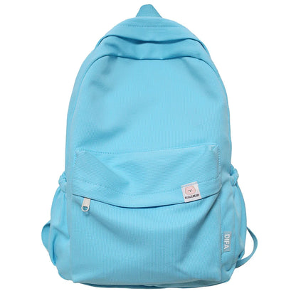 New Travel Women Kawaii Solid Color Book Bag Fashion Ladies Student Backpack Cool Girl College Bags Female Laptop Cute Backpacks