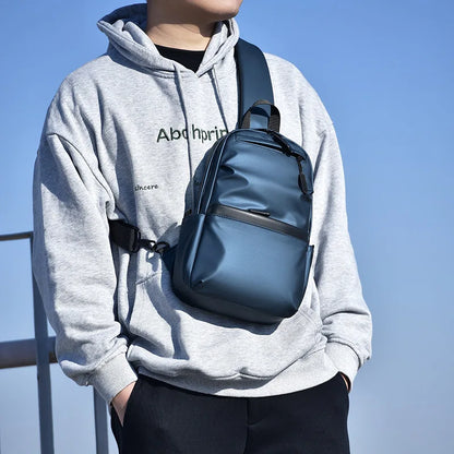New Trend Men's Chest Bag Fashion Male Single Shoulder Bag Large Capacity Casual Cross Bag Boy Travel Casual Handbag Bolsas