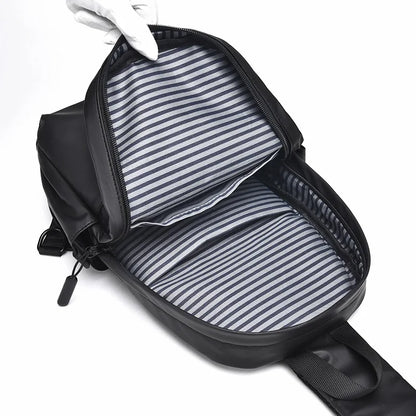 New Trend Men's Chest Bag Fashion Male Single Shoulder Bag Large Capacity Casual Cross Bag Boy Travel Casual Handbag Bolsas