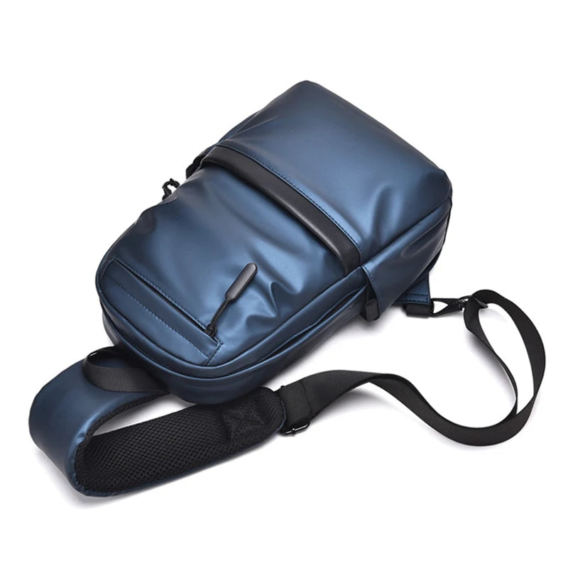 New Trend Men's Chest Bag Fashion Male Single Shoulder Bag Large Capacity Casual Cross Bag Boy Travel Casual Handbag Bolsas