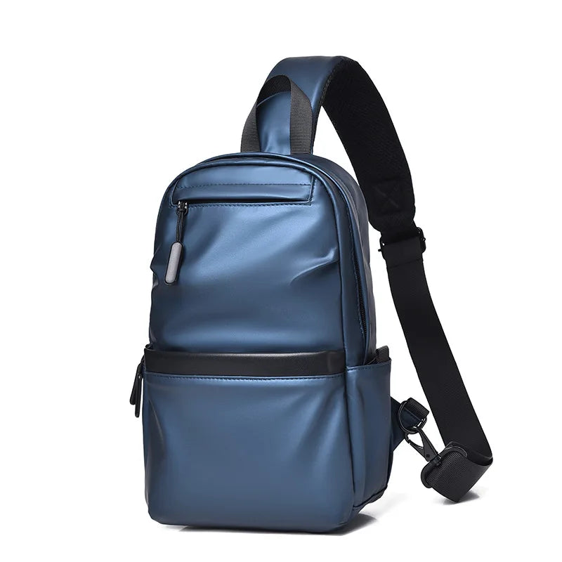 New Trend Men's Chest Bag Fashion Male Single Shoulder Bag Large Capacity Casual Cross Bag Boy Travel Casual Handbag Bolsas