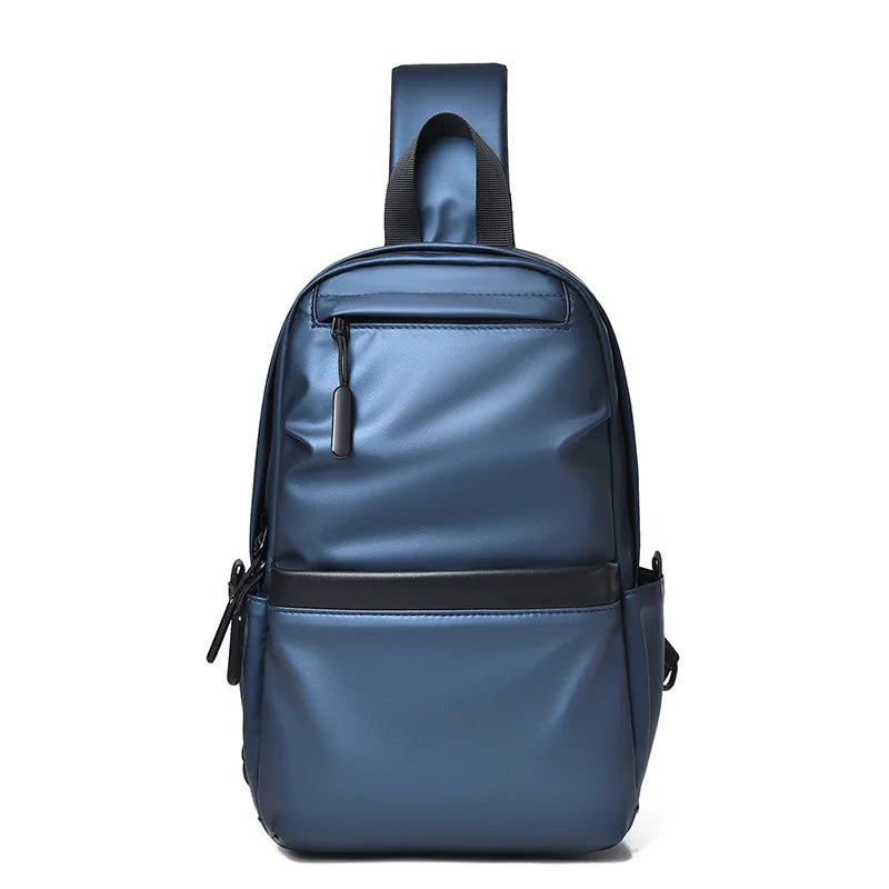 New Trend Men's Chest Bag Fashion Male Single Shoulder Bag Large Capacity Casual Cross Bag Boy Travel Casual Handbag Bolsas