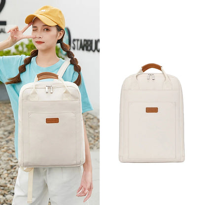 New Trend Women Large Capacity Backpack Oxford Rucksack College School Book Bag 14'' Laptop Lightweight Travel Daypack