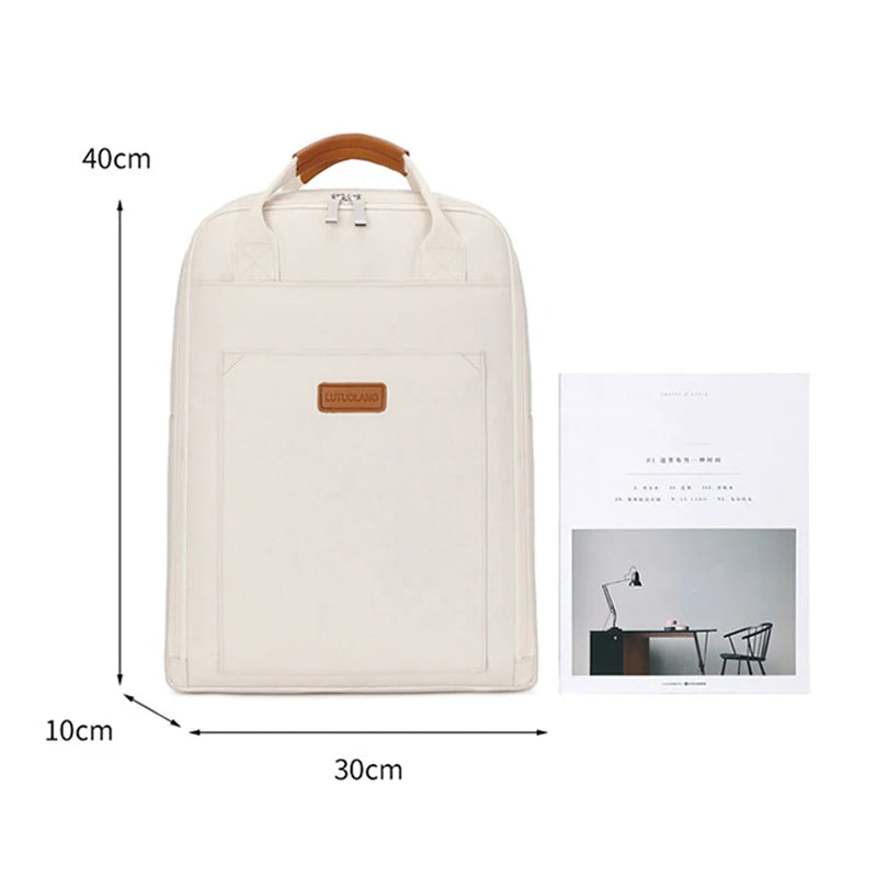 New Trend Women Large Capacity Backpack Oxford Rucksack College School Book Bag 14'' Laptop Lightweight Travel Daypack