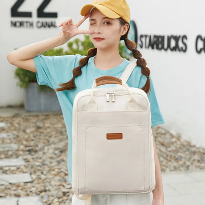 New Trend Women Large Capacity Backpack Oxford Rucksack College School Book Bag 14'' Laptop Lightweight Travel Daypack