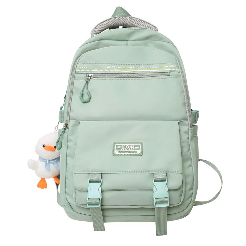 New Trendy Female High Capacity Travel College Backpack Women Laptop School Bag Fashion Girl Book Packet Lady Leisure Kawaii Bag