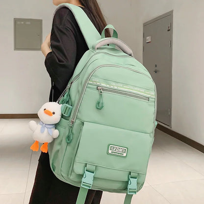 New Trendy Female High Capacity Travel College Backpack Women Laptop School Bag Fashion Girl Book Packet Lady Leisure Kawaii Bag