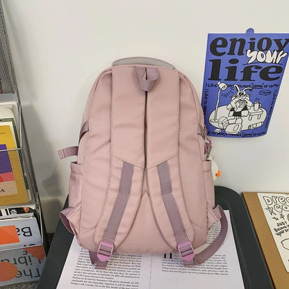 New Trendy Female High Capacity Travel College Backpack Women Laptop School Bag Fashion Girl Book Packet Lady Leisure Kawaii Bag