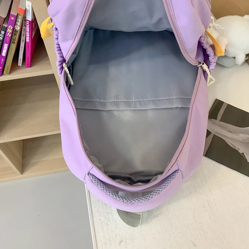 New Trendy Women Waterproof Laptop High Capacity School Bags Female Fashion College Backpack Cool Lady Cute Girl Travel Book Bag