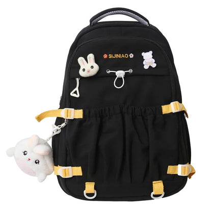 New Trendy Women Waterproof Laptop High Capacity School Bags Female Fashion College Backpack Cool Lady Cute Girl Travel Book Bag