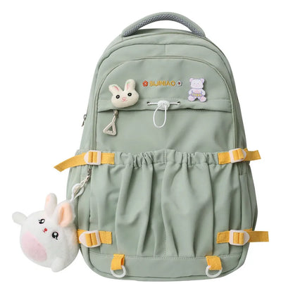 New Trendy Women Waterproof Laptop High Capacity School Bags Female Fashion College Backpack Cool Lady Cute Girl Travel Book Bag