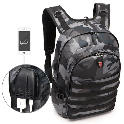 New USB Charging Men Backpack 15.6 Inch laptop Bag Multi-functional School Bags level 3 Backpacks Oxford Travel bagpack mochila