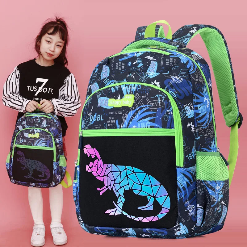 New Unicorn Dinosaur Backpack For Teen Boys and Girls Luminous School Bags Kids Satchels School Youth Bookbag Mochila Escolar