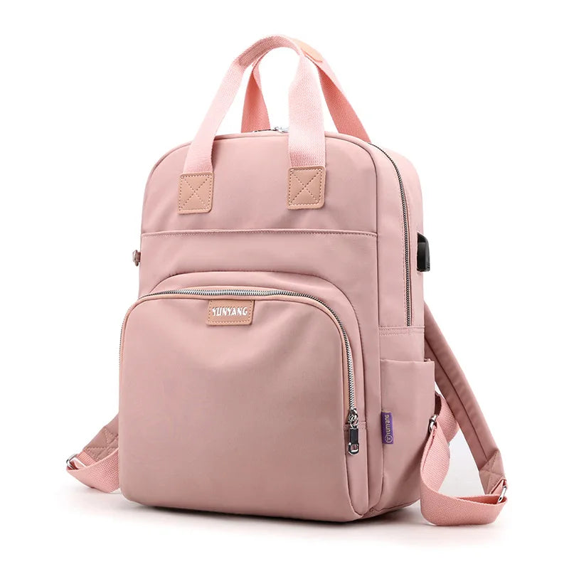 New Waterproof Nylon Backpack for Women School Shoulder Bag Bagpack for Teenage Girls Female Travel Backpacks mochila