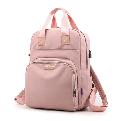 New Waterproof Nylon Backpack for Women School Shoulder Bag Bagpack for Teenage Girls Female Travel Backpacks mochila