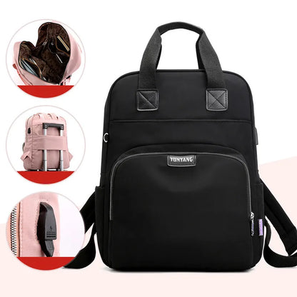 New Waterproof Nylon Backpack for Women School Shoulder Bag Bagpack for Teenage Girls Female Travel Backpacks mochila