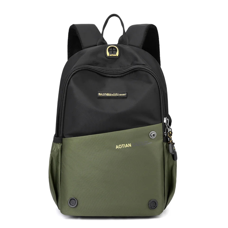 New Waterproof Oxford Men Backpack Zipper School Bags For Teenagers Small Shoulder Backpack Male Multifunction Rucksack