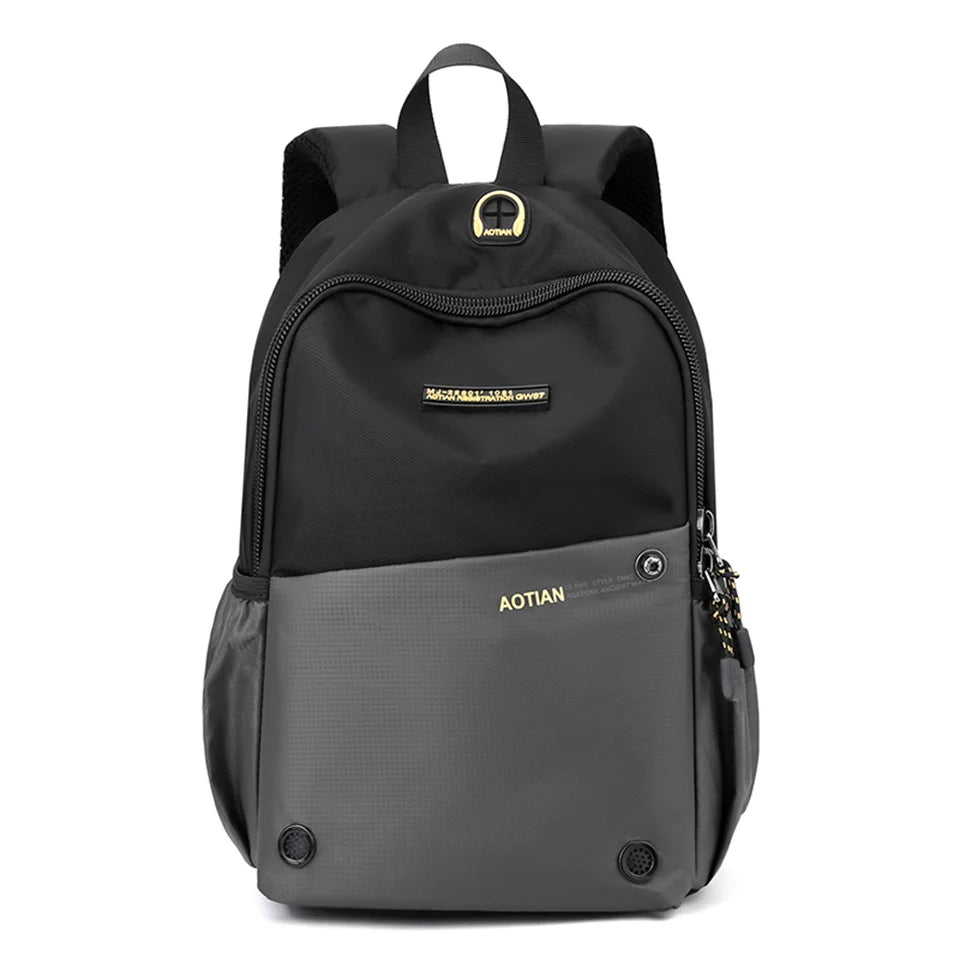 New Waterproof Oxford Men Backpack Zipper School Bags For Teenagers Small Shoulder Backpack Male Multifunction Rucksack