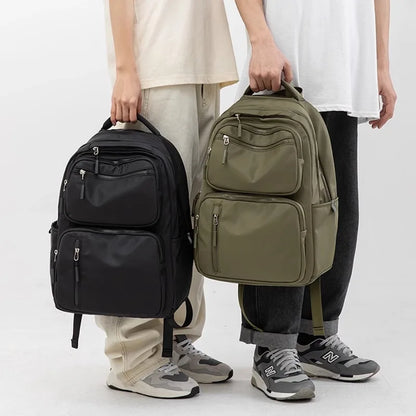 New Waterproof School Backpack Female Fashion Laptop Bag for Women 15 Inch Airplane Travel Backpack Men Mochila Large Capacity