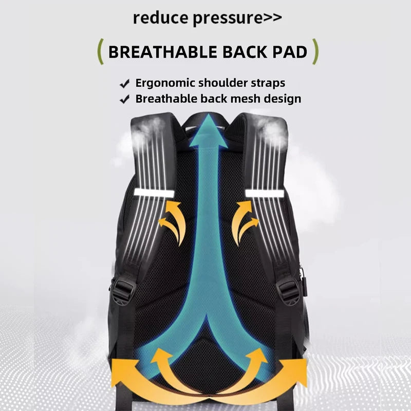 New Waterproof School Backpack Female Fashion Laptop Bag for Women 15 Inch Airplane Travel Backpack Men Mochila Large Capacity