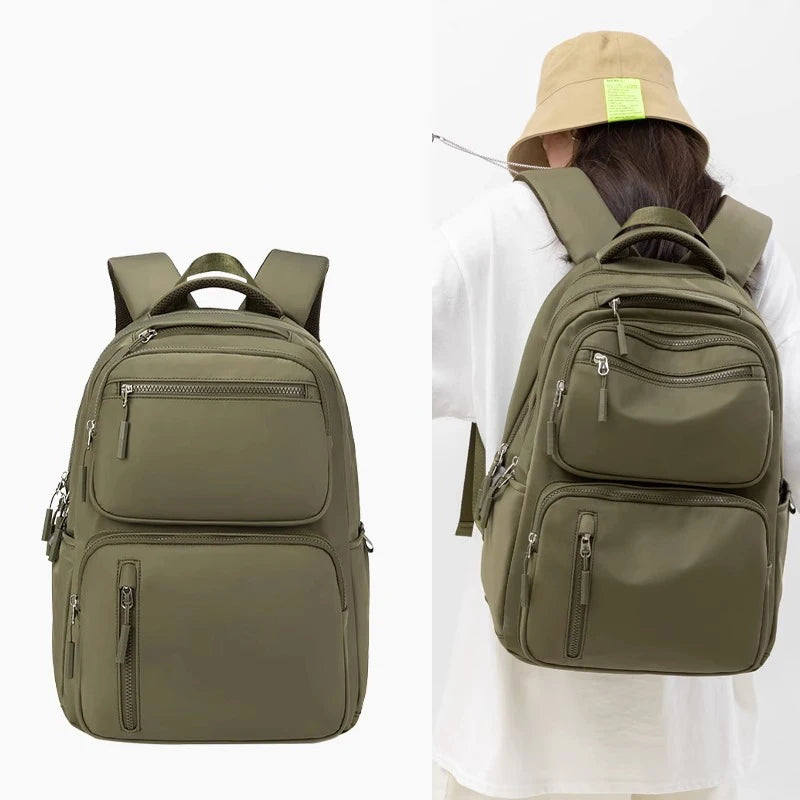 New Waterproof School Backpack Female Fashion Laptop Bag for Women 15 Inch Airplane Travel Backpack Men Mochila Large Capacity