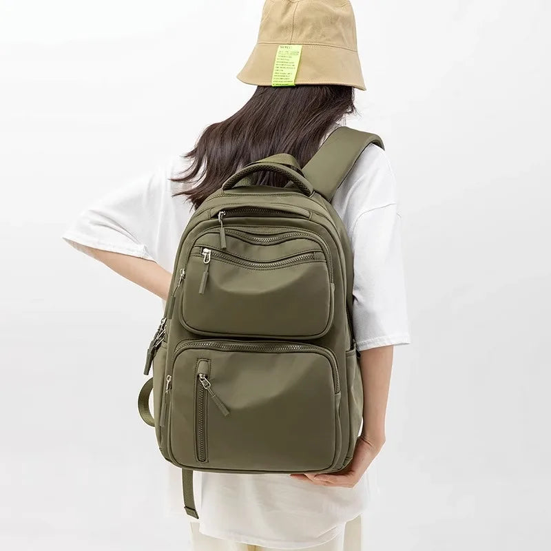 New Waterproof School Backpack Female Fashion Laptop Bag for Women 15 Inch Airplane Travel Backpack Men Mochila Large Capacity