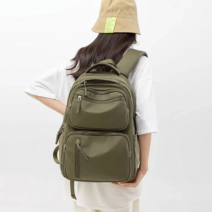 New Waterproof School Backpack Female Fashion Laptop Bag for Women 15 Inch Airplane Travel Backpack Men Mochila Large Capacity