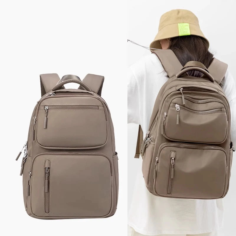 New Waterproof School Backpack Female Fashion Laptop Bag for Women 15 Inch Airplane Travel Backpack Men Mochila Large Capacity